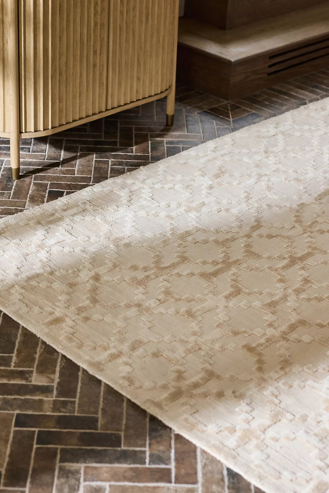 Wool & Viscose Blend Handwoven Rug | Anthropologie (US)