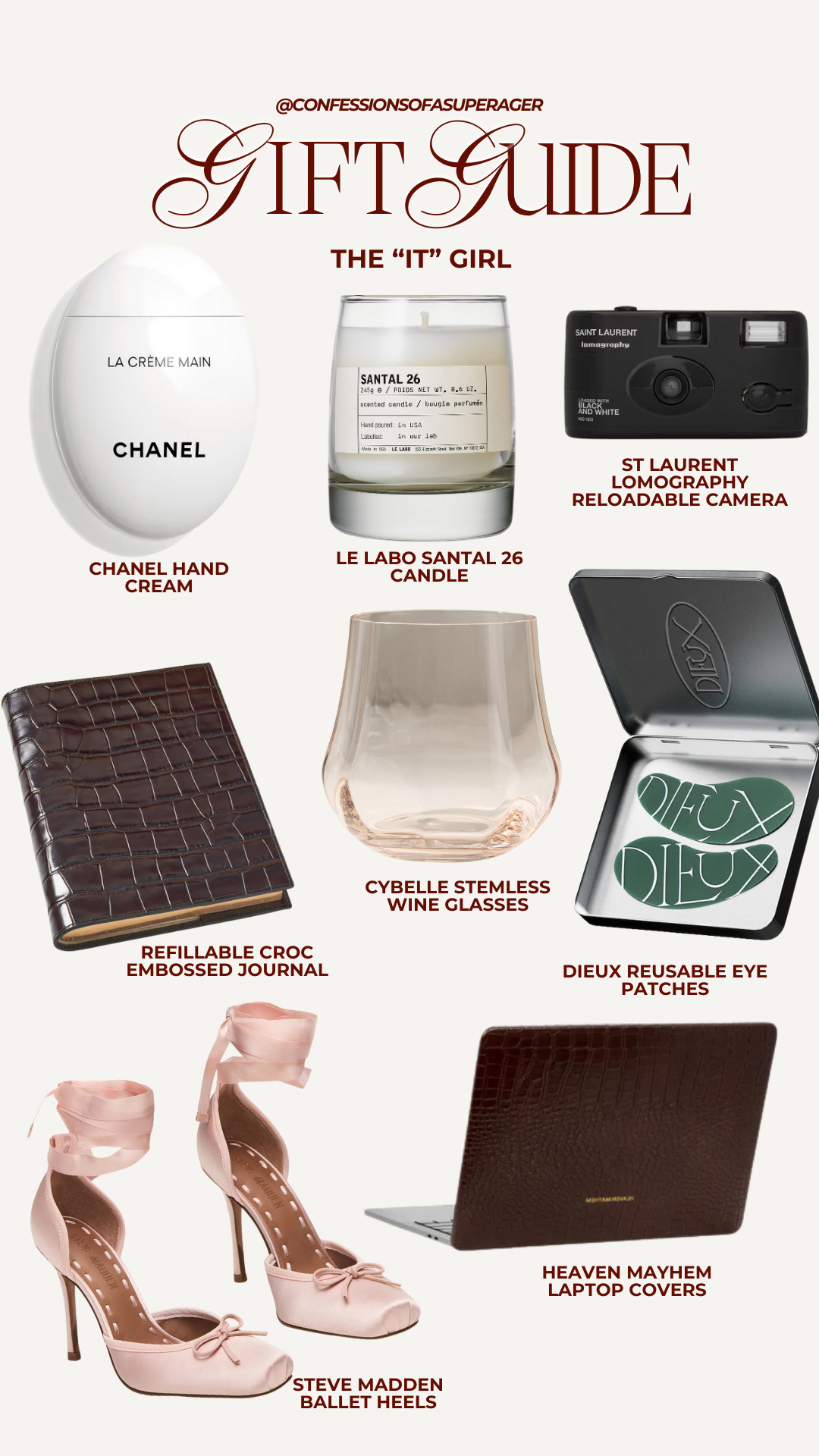 Shopping for that girl who already has great taste? 💅✨ This “It Girl” Gift Guide is full of chic, timeless finds that feel luxe, cool, and actually exciting to unwrap. Think elevated beauty, stylish home touches, fashion-forward accessories, and those little indulgences she’ll use every single day.

Perfect for holiday gifting, birthday gifts, luxury gift ideas, stylish gifts for women, or when you want something that feels thoughtful but effortless. Everything is linked on LTK so you can shop quickly and save for later.

Tap to shop my It Girl gift ideas and bookmark this one — it’s a good one. 🤍🎁

#ltkgiftguide #itgirlgifts #luxurygiftideas #giftideasforher #holidaygiftideas #ltkholiday #confessionsofasuperager #chicgiftideas 

 

#LTKGiftGuide #LTKHoliday #LTKSaleAlert