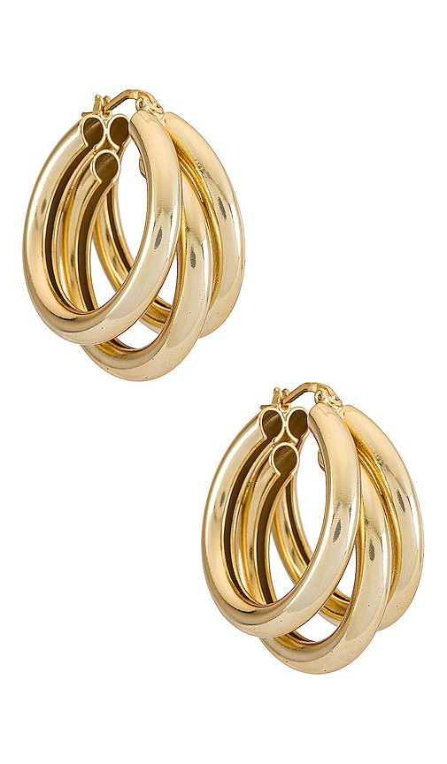 Electric Picks Jewelry Nirvana Earrings in Metallic Gold. | Revolve Clothing (Global)