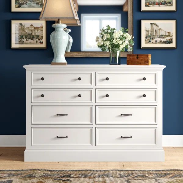 Lana 8 Drawer 54'' W Double Dresser | Wayfair North America