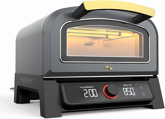 Current® Model P Electric Pizza Oven Indoor & Outdoor, 850°F Countertop Oven, No Turning Requir... | Amazon (US)