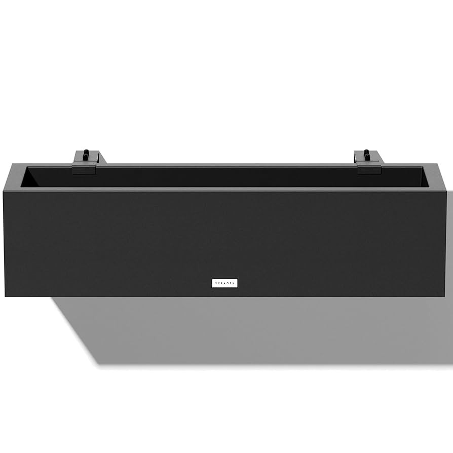 Veradek Block Series Railing Planter - Rectangular Flower Box for Outdoor Balcony/Fence | Durable... | Amazon (US)