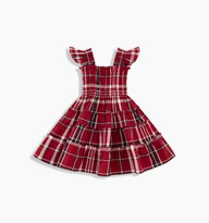 The Tiny Ellie Nap Dress - Crimson Tartan | Hill House Home US