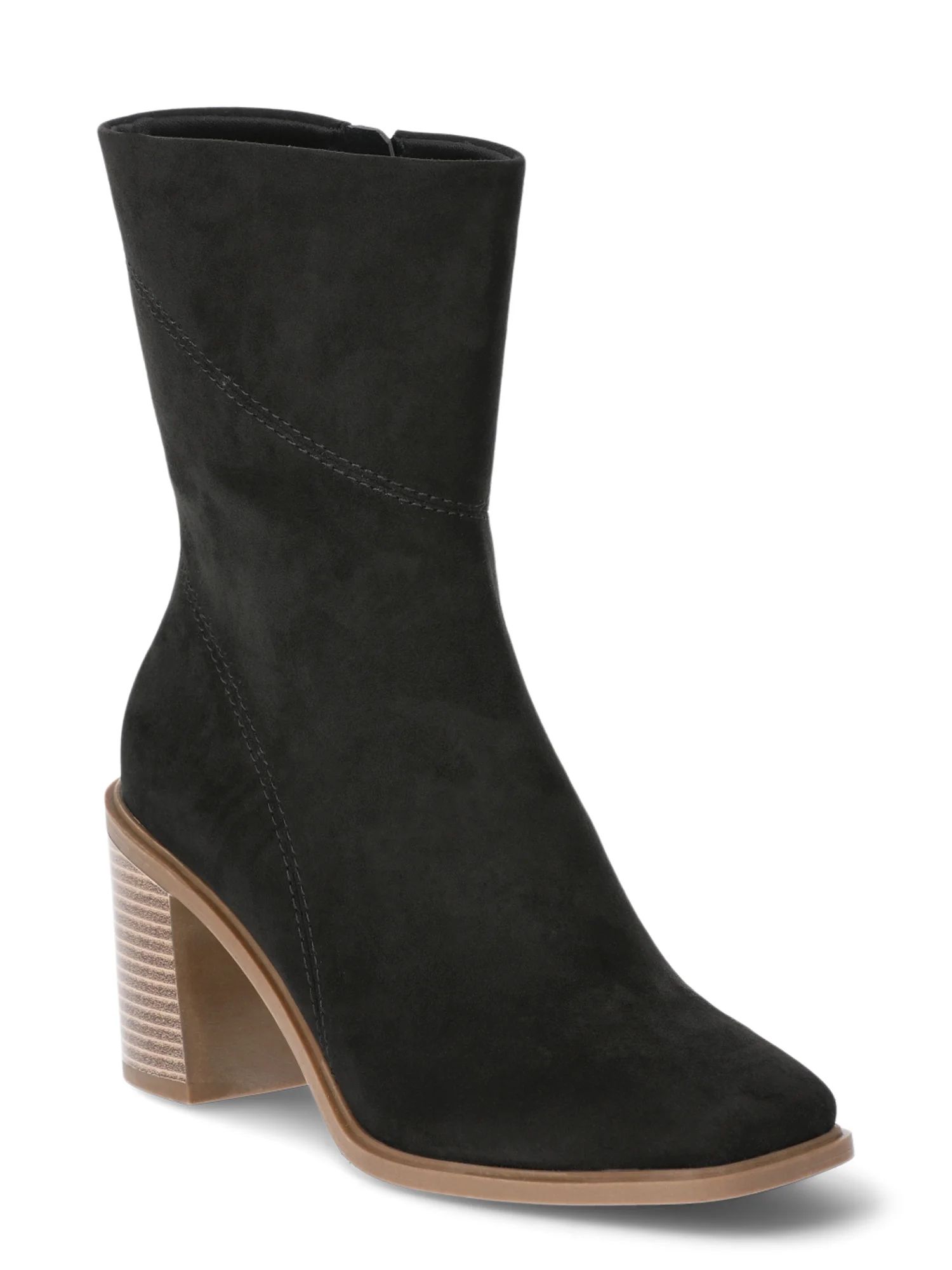 Time and Tru Women's Square Toe Dress Boots | Walmart (US)