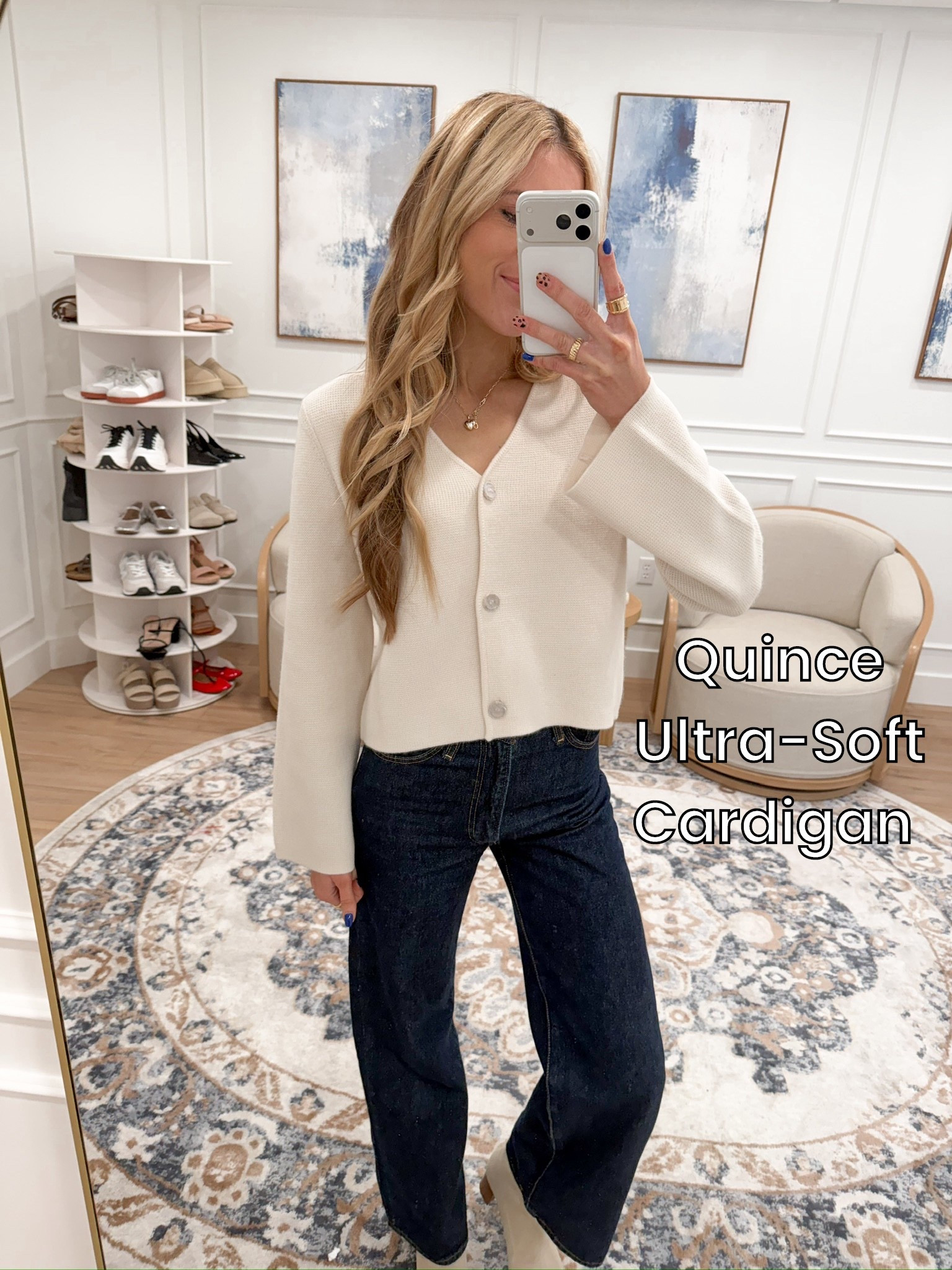 Quince quality never misses 🤍
This ultra-soft cardigan feels luxe, holds its shape beautifully, and pairs perfectly with dark denim. Classic, minimal, and polished — exactly why I love Quince staples.

#LTKootd #LTKHoliday #LTKFindsUnder100