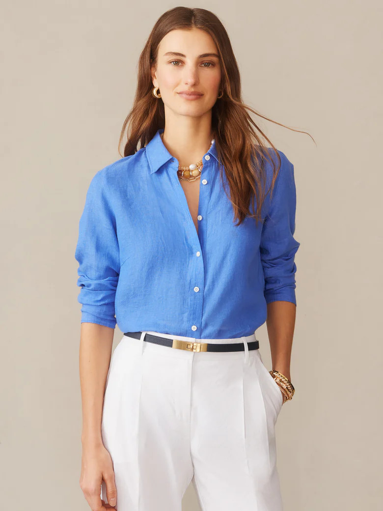 Britt Linen Shirt | J.McLaughlin