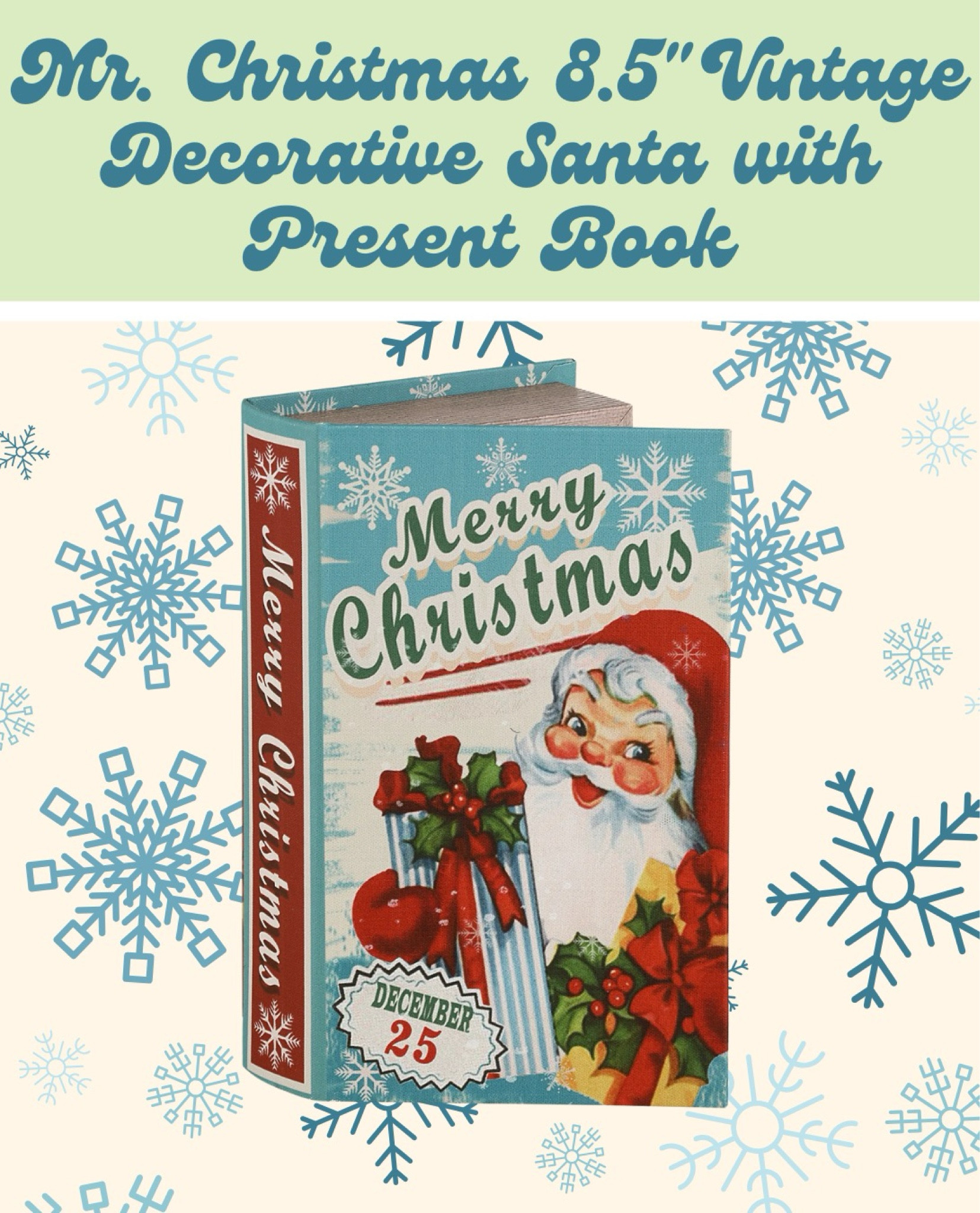 🎅🎁 Bring a little extra holiday cheer to your home with this charming Mr. Christmas Santa holding a present! This classic Santa figurine is beautifully detailed and has that perfect vintage feel, making it ideal for a festive tabletop display or holiday shelf decor. Add him to your seasonal setup for an instant dose of warmth and holiday magic! 🎄✨ 

#LTKSeasonal #LTKHome #LTKHoliday