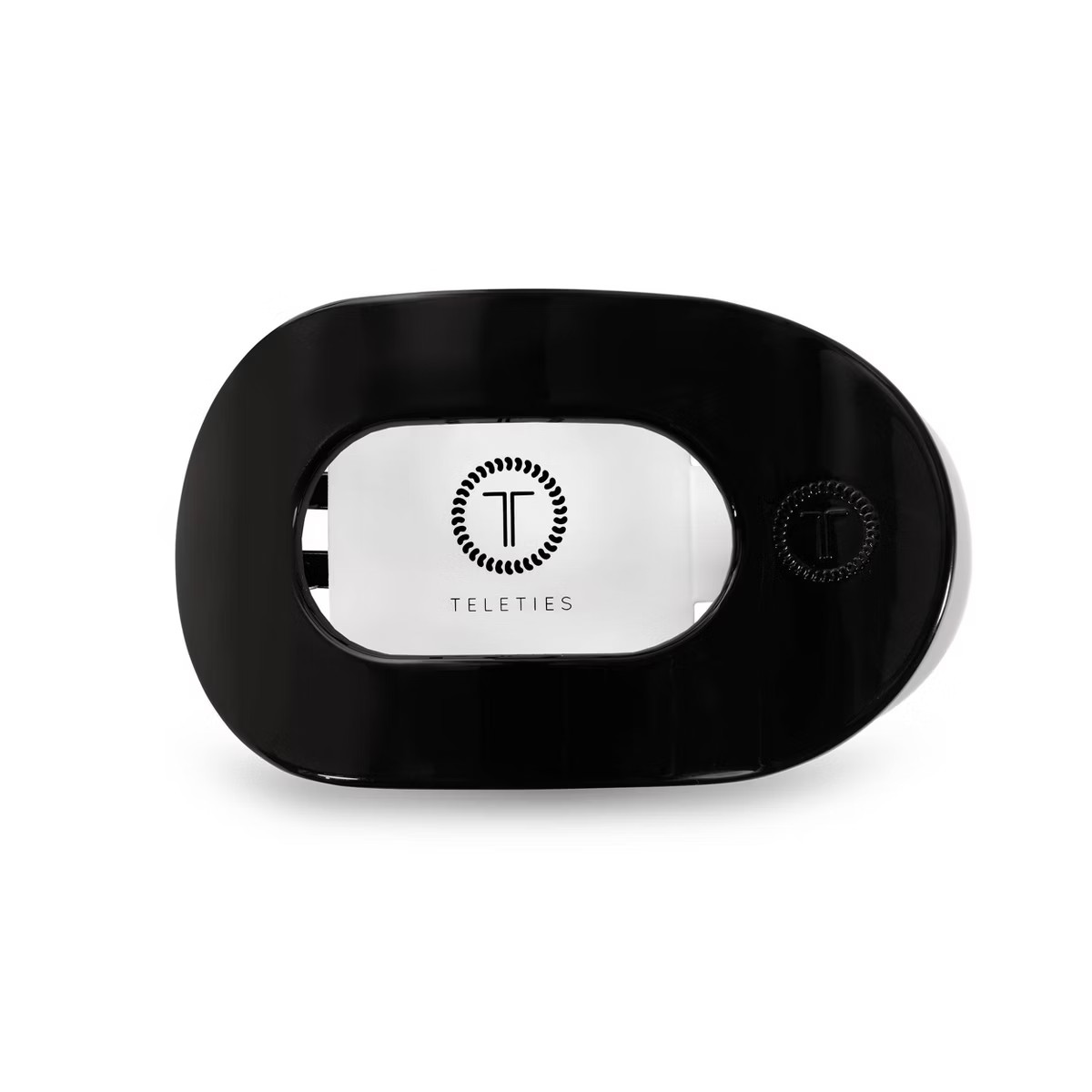 TELETIES Medium Flat Round Hair Clip - Jet Black | Target