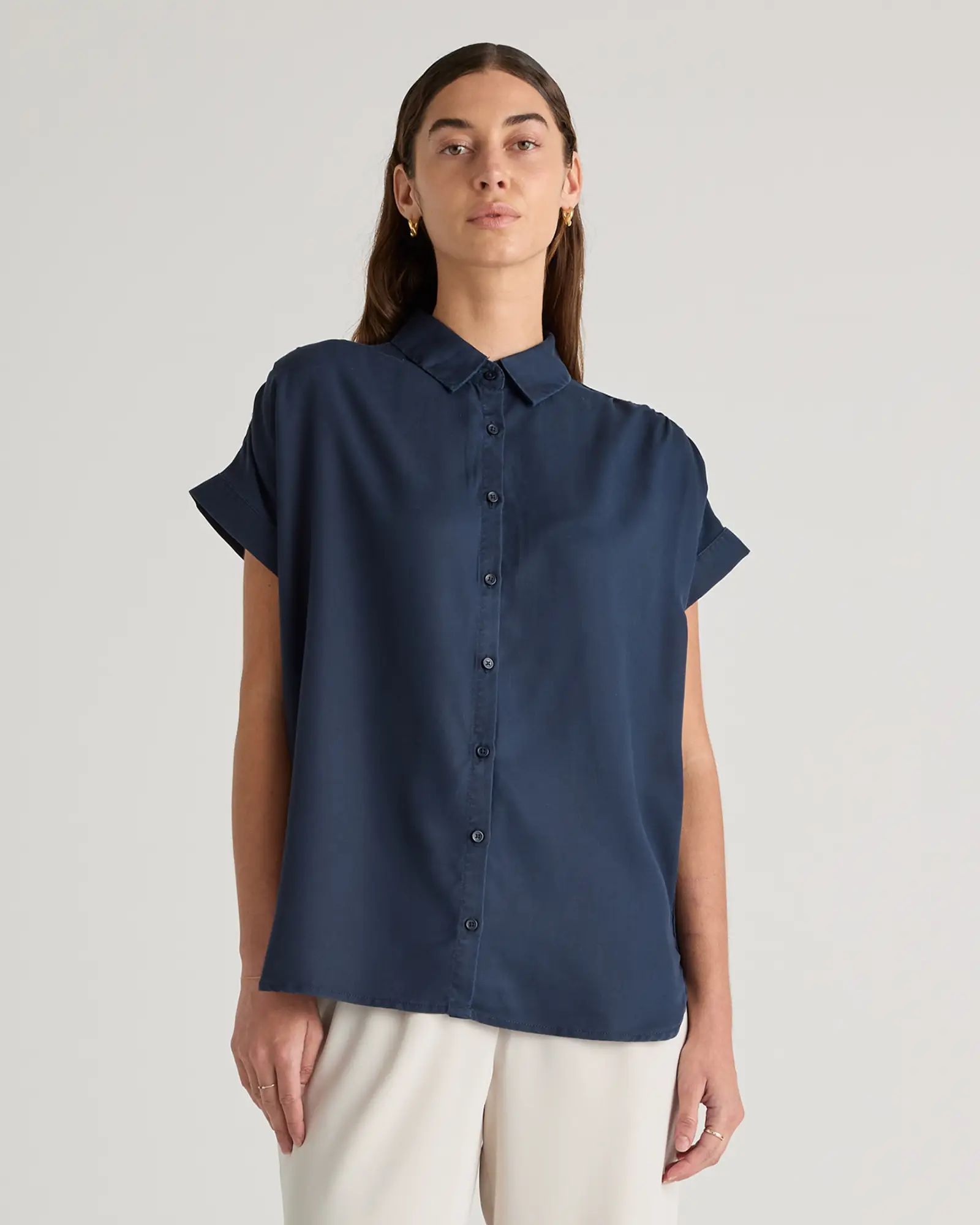 Vintage Wash Tencel Camp Shirt | Quince