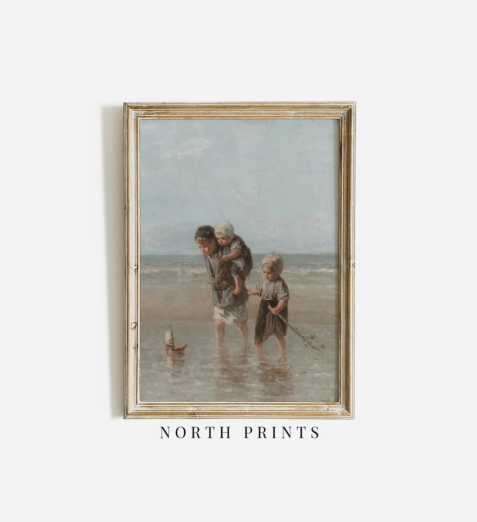 Vintage Coastal Farmhouse Nursery Painting PRINTABLE Art Kids Room Wall Decor Poster Digital Down... | Etsy (CAD)