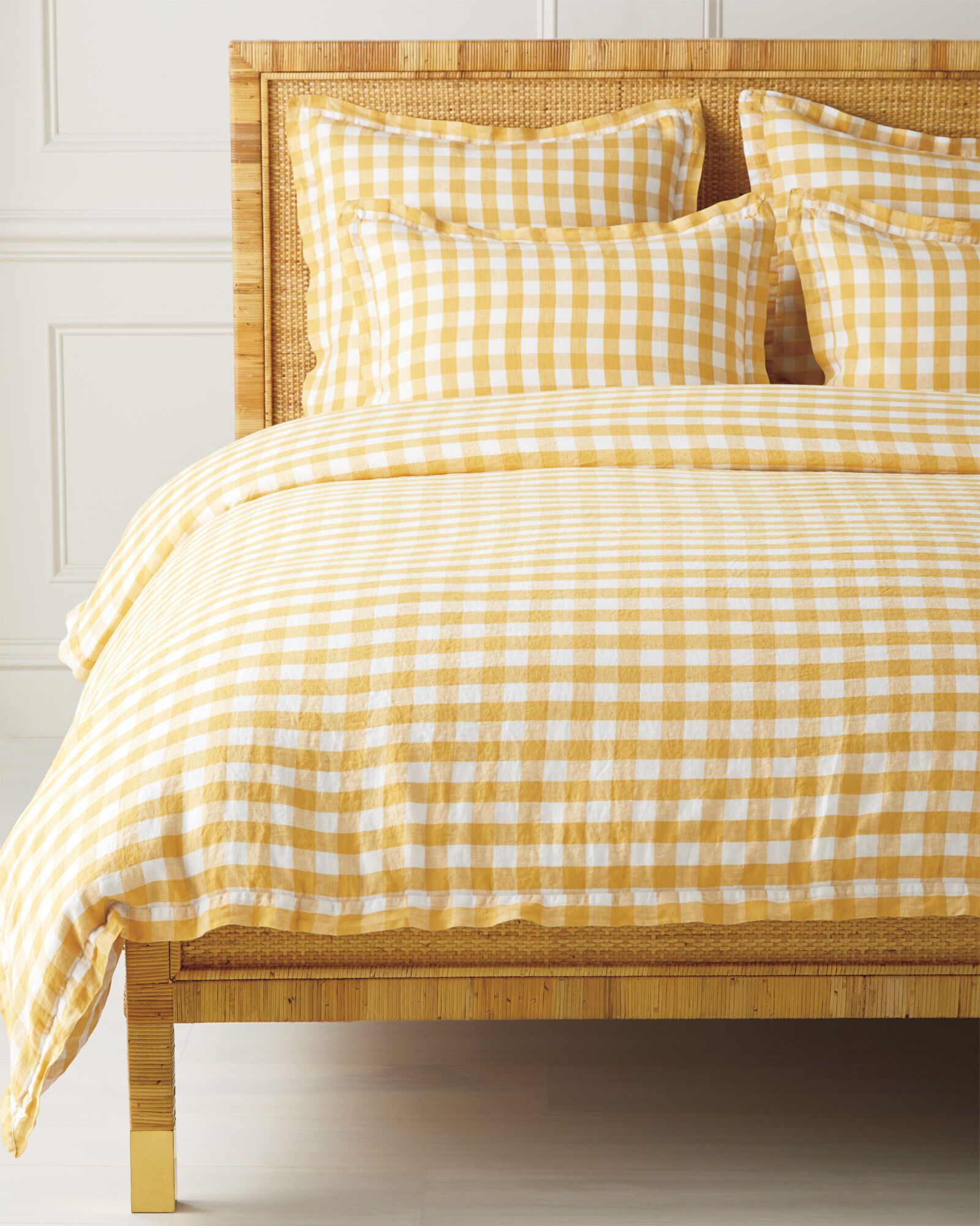 Hyannis Duvet Cover - Sunflower | Serena and Lily
