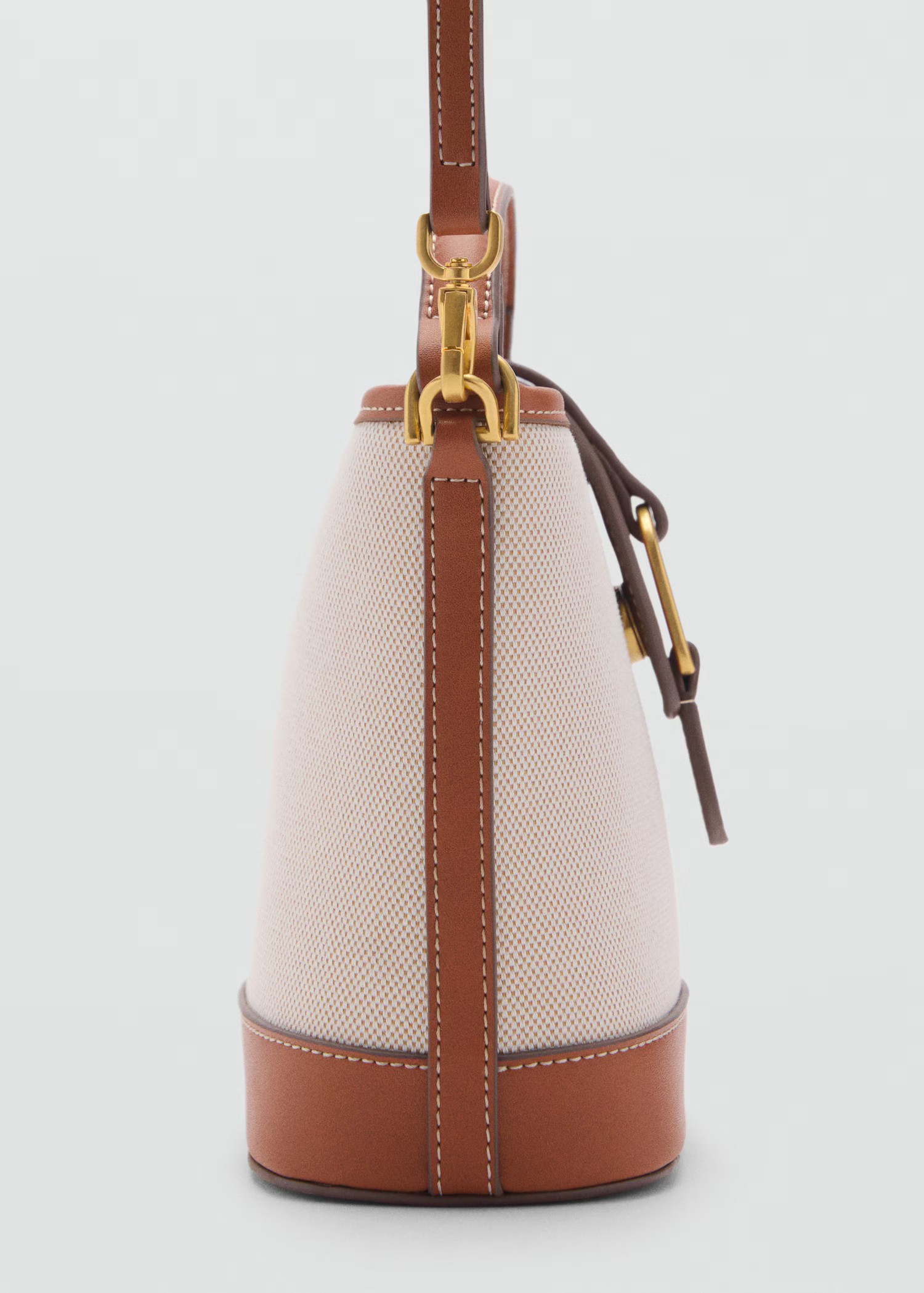 Raffia-effect bucket bag - Women | MANGO USA | Mango (US/MX/AU)