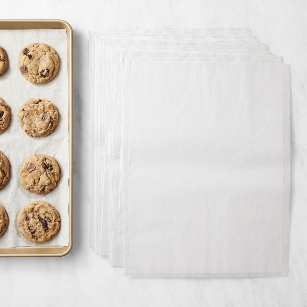 Williams Sonoma Pre-Cut Parchment Paper, Half Sheet, Set of 50 | Williams-Sonoma