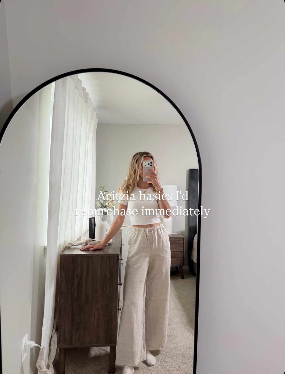 Aritzia staples I reach for over and over 🤍 wearing xs in pants/shorts, xxs in jumpsuit, small in zip up, small in ribbed tank, xs in everything else