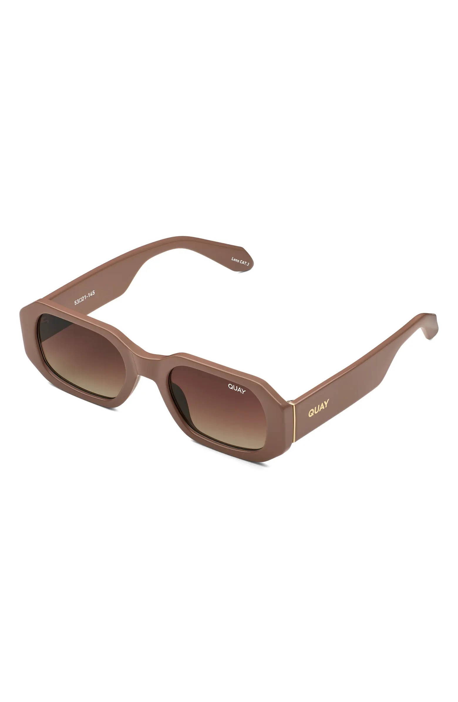 Hyped Up 50mm Gradient Square Sunglasses | Nordstrom