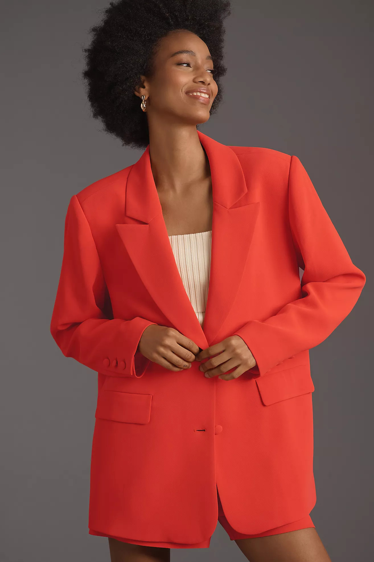 Good American Luxe Suiting Boyfriend Blazer | Anthropologie (US)