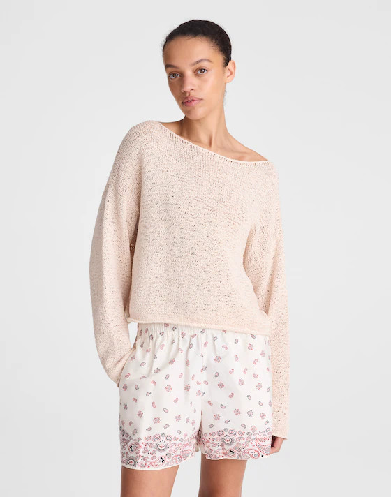 Boatneck Pullover Sweater | Madewell