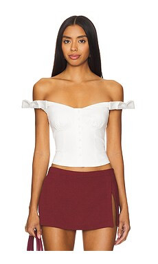 MORE TO COME Ezra Off Shoulder Top in White from Revolve.com | Revolve Clothing (Global)