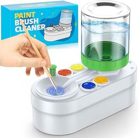 2025 Upgraded Paint Brush Cleaner: Art Supplies for Kids&Adults, Paint Station for Kids, Portable... | Amazon (US)