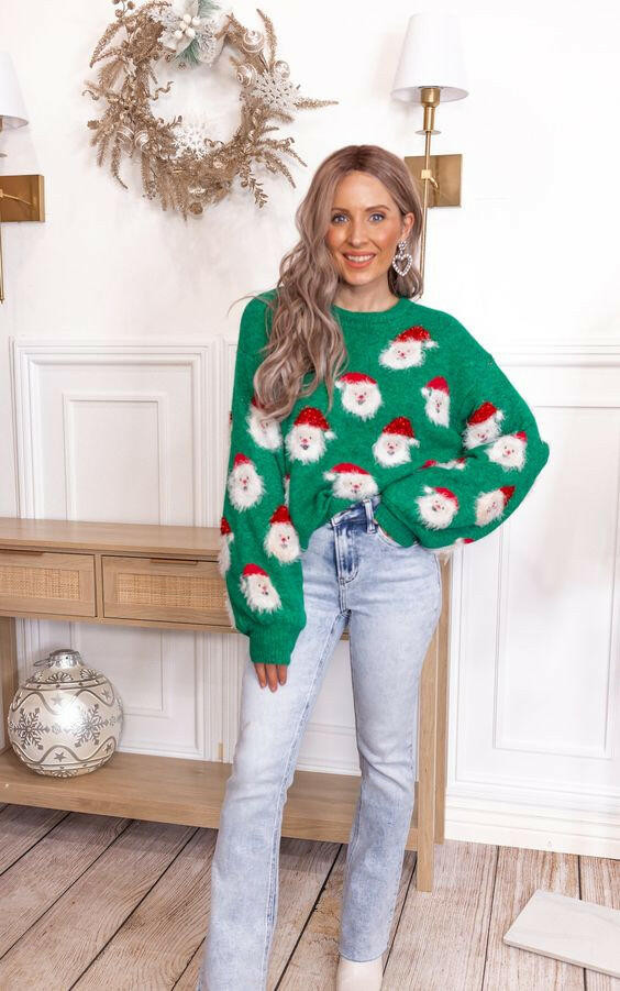Holiday Santa Party Sweater | S-2X | Krush Kandy
