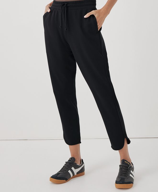 Women’s Stretch French Terry Tulip Hem Pant made with Organic Cotton | Pact | Pact Apparel