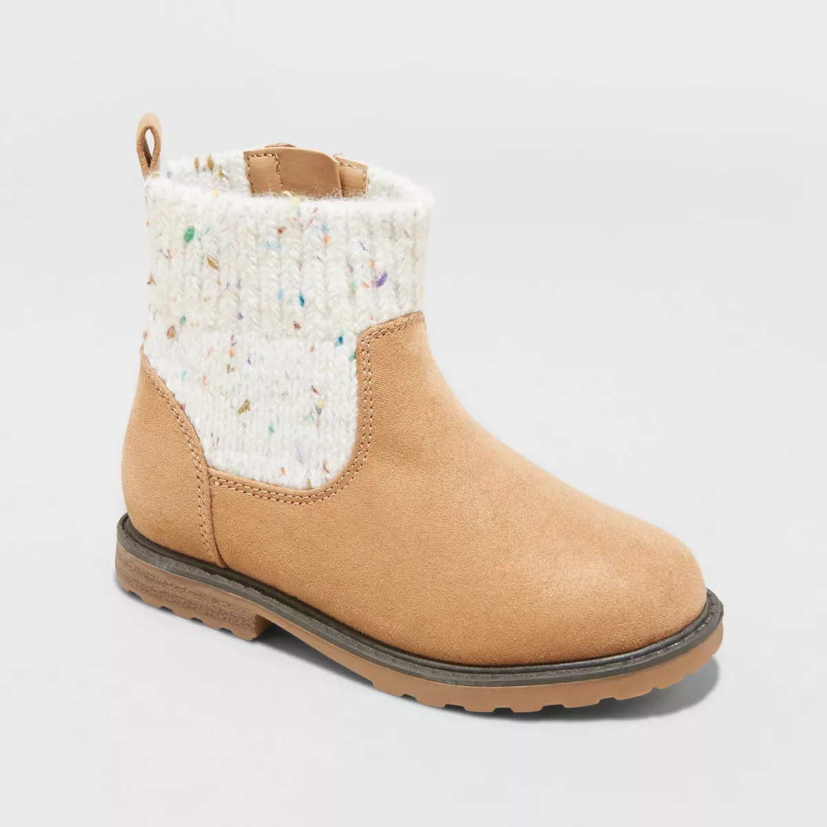 Toddler Girls' Emmaline Zipper Booties - Cat & Jack™ Cognac | Target
