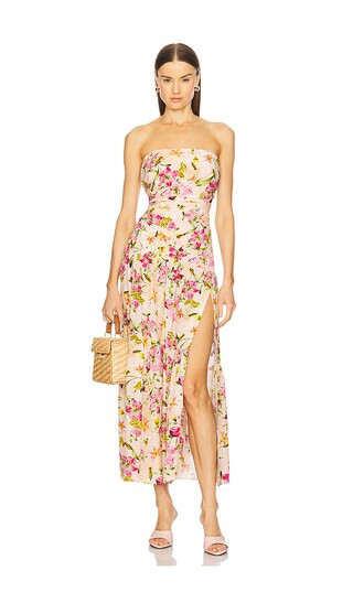 Cabo Dress in Glamour Garden Blush | Revolve Clothing (Global)