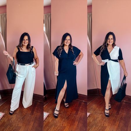 Work outfits you’ll actually love wearing! All super affordable from Walmart!

Outfit 1
Wearing a size 12 in the black bodysuit and a size 14 in the cream trousers (will be exchanged for a size 12 as they are very stretchy and true to size)

Outfit 2
Wearing a size 14 in the black dress. Could easily do my normal size 12.

Outfit 3
Wearing a size 12, which is great! But would feel more comfortable in a size 14 as it is more form fitting.

Also linked my every day work bag and black heels!

Black and white outfit
Dress with sleeves
Work trouser
Black bodysuit 
Black tank top
Color block dress
Walmart dress
Walmart workwear
Midsize
 Curvy
Under $40

#LTKworkwear #LTKmidsize #LTKfindsunder50