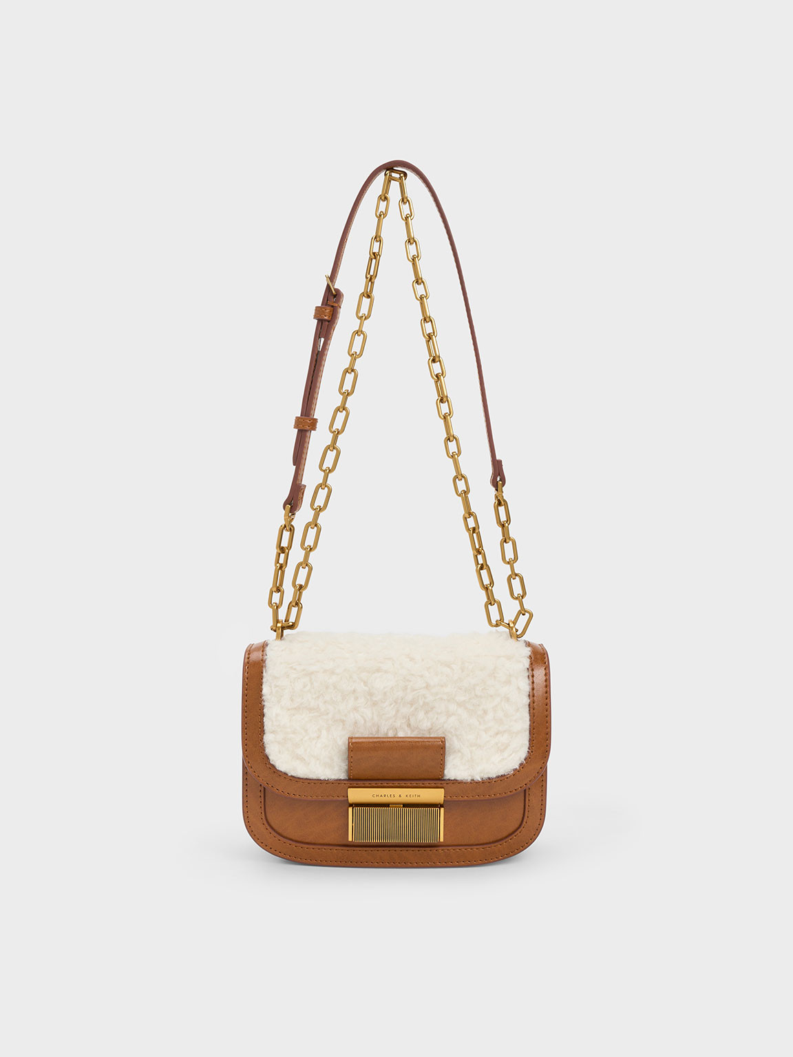 Charlot Furry Chain Strap Bag
 - Multi | Charles & Keith UK