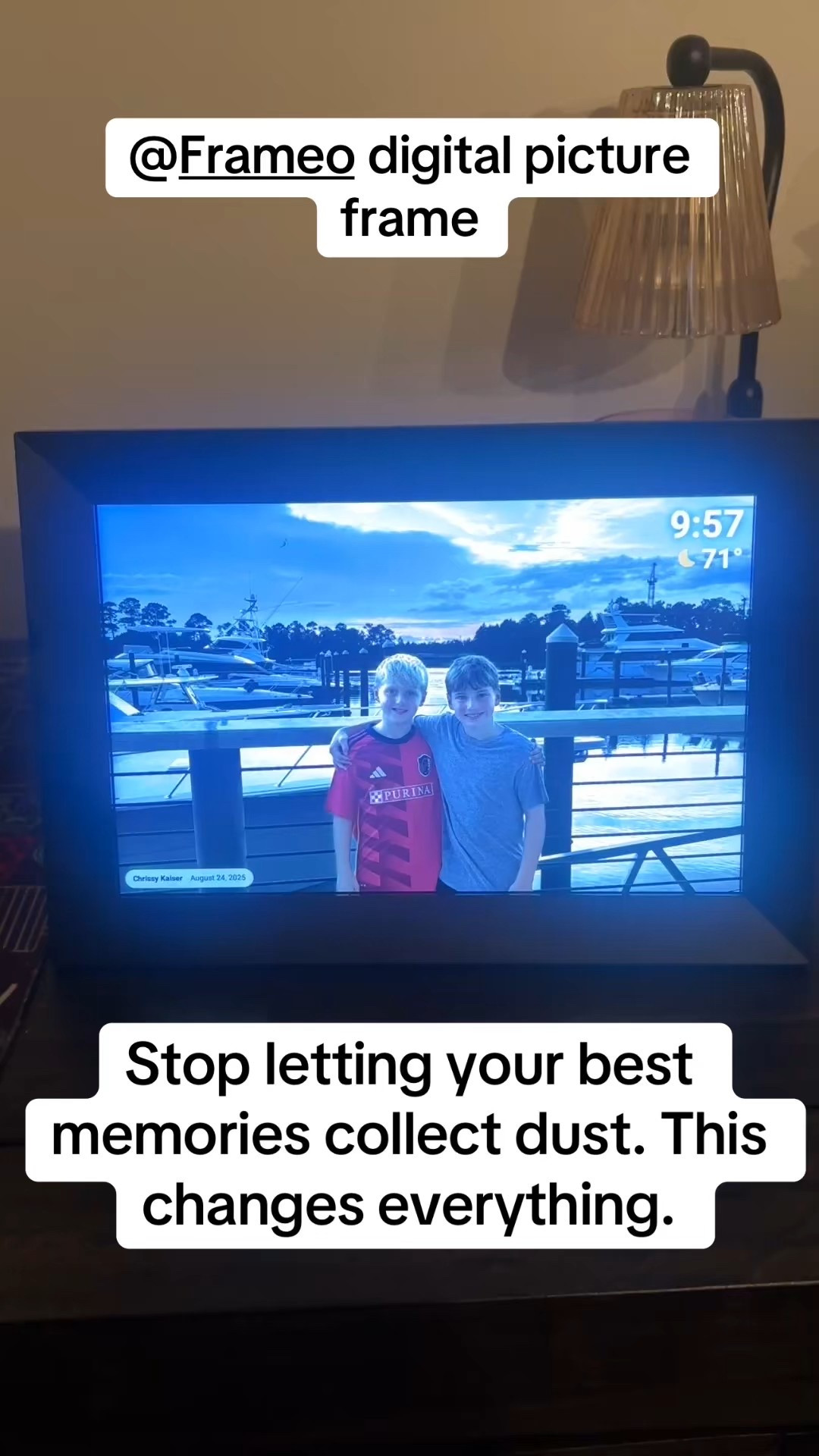 Start thinking about the holiday season and add this to your gift list!  It’s sure to be a favorite @frameo #giftidea #digitalframe 

#LTKSeasonal #LTKHome #LTKFamily