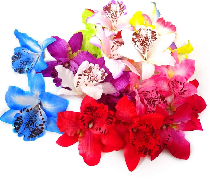Honbay 20PCS 8cm/3.15inch Fabric Orchid Heads Artificial Fake Flowers Heads for Wedding Party Dec... | Amazon (US)