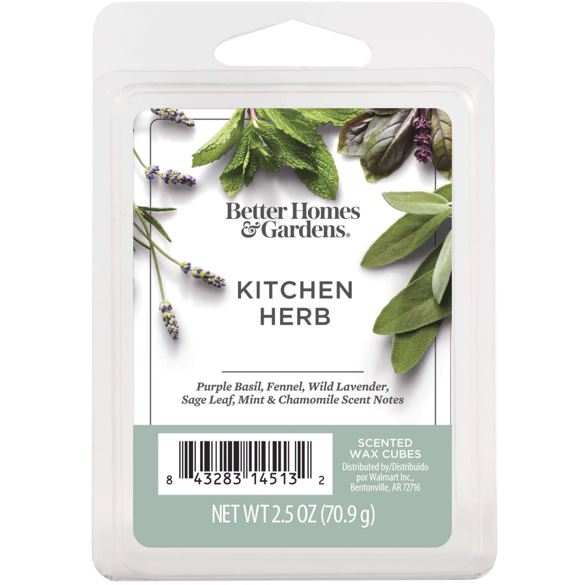 Kitchen Herb Scented Wax Melts, Better Homes & Gardens, 2.5 oz (1-Pack) | Walmart (US)