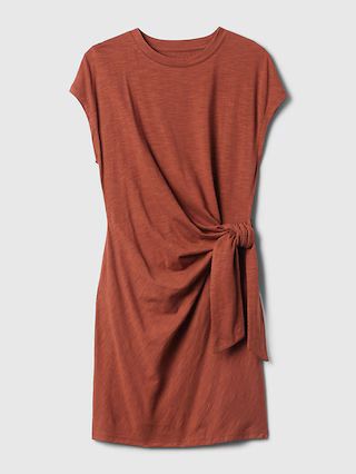 Tie-Knot Mini T-Shirt Dress | Gap (US)
