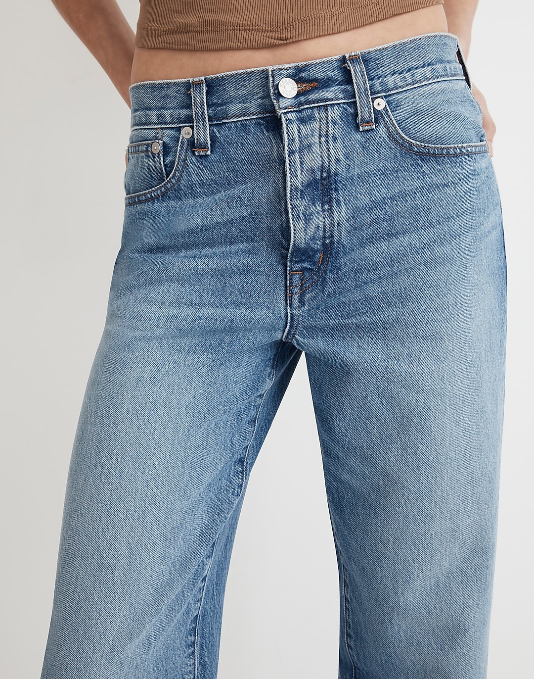 Low-Slung Straight Jeans in Seville Wash | Madewell