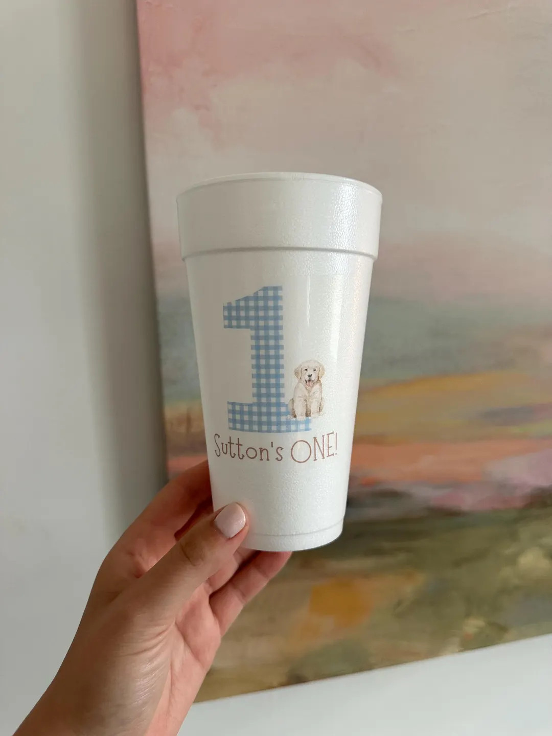 1st Birthday Cups, Personalized Styrofoam Cups, - Birthday Foam Cups, 1st Birthday Cups - Etsy | Etsy (US)