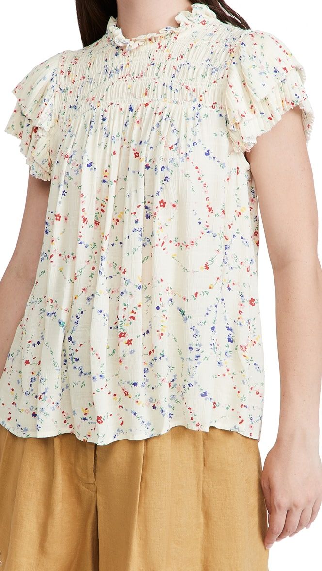 Alison Print Flutter Sleeve Top | Shopbop