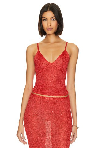 Asta Resort Carolina Camisole in Rossa Sequin from Revolve.com | Revolve Clothing (Global)