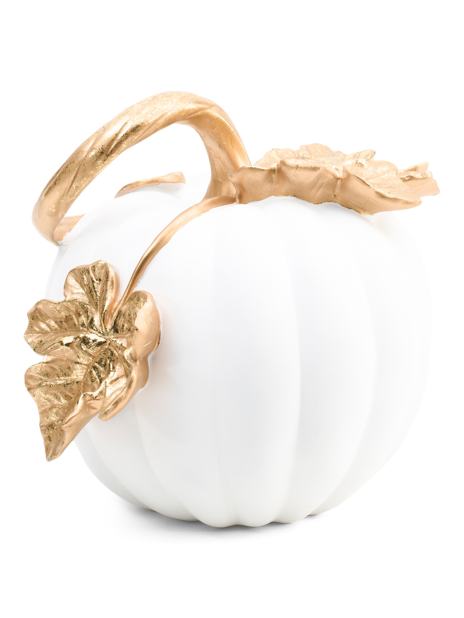 14in Resin Pumpkin With Leaves | Decor | Marshalls | Marshalls