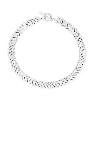 Spikelet Necklace in Rhodium | Revolve Clothing (Global)