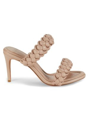 Francis Braided Leather Heel Sandals | Saks Fifth Avenue OFF 5TH