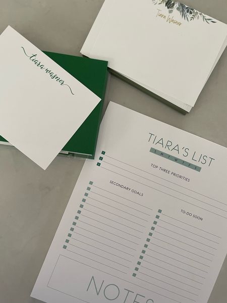 Personalize stationary is my favorite! Loving the to-do not pad!

Use TIARA10 for 10% off :) Good through the end of March!

@Curio.Press #CurioPressPartner

#LTKhome #LTKstyletip #LTKfindsunder50