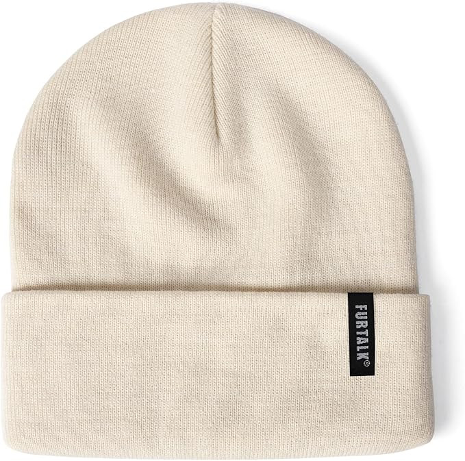 FURTALK Womens Knit Beanie Hat Acrylic Winter Hats for Women Men Soft Warm Unisex Cuffed Beanie | Amazon (US)