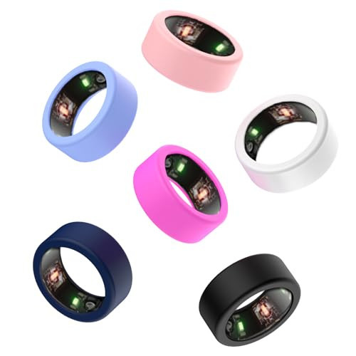 Silicone Ring Cover for Oura Ring Gen3, Protective Cover Compatible with Oura Ring Gen3 Size 6 7 8 9 10 11 12 13, Elastic Ring Case for Oura Ring Working Out(6 Pcs) | Amazon (US)