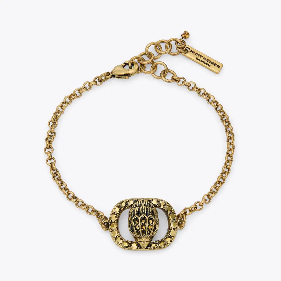 CHELSEA CHAIN BRACELET Antiqued Brass Chain Bracelet by KURT GEIGER LONDON | Kurt Geiger US
