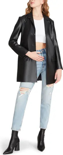 BB Dakota by Steve Madden Rock Star Faux Leather Boyfriend Blazer | Nordstrom | Nordstrom