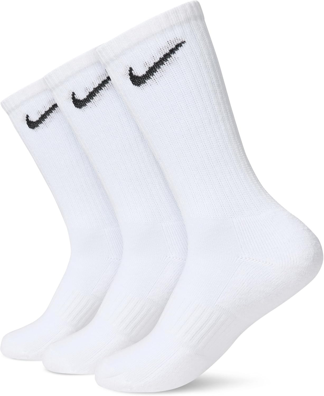 Nike Adult Everyday Cushioned Training Crew Socks (3-Packs) | Mens & Womens | Amazon (US)