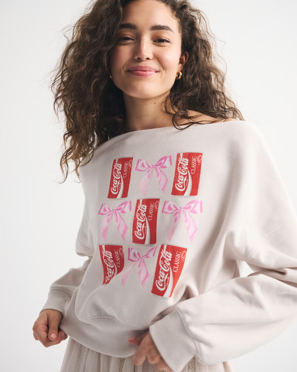 Women's Coca-Cola Sunday Slash Top | Women's | Abercrombie.com | Abercrombie & Fitch (US)