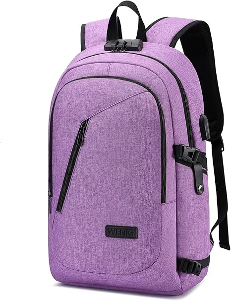 WENIG Laptop Backpack for Women,Business Backpack Anti-Theft Backpack with USB Charging Port and ... | Amazon (US)