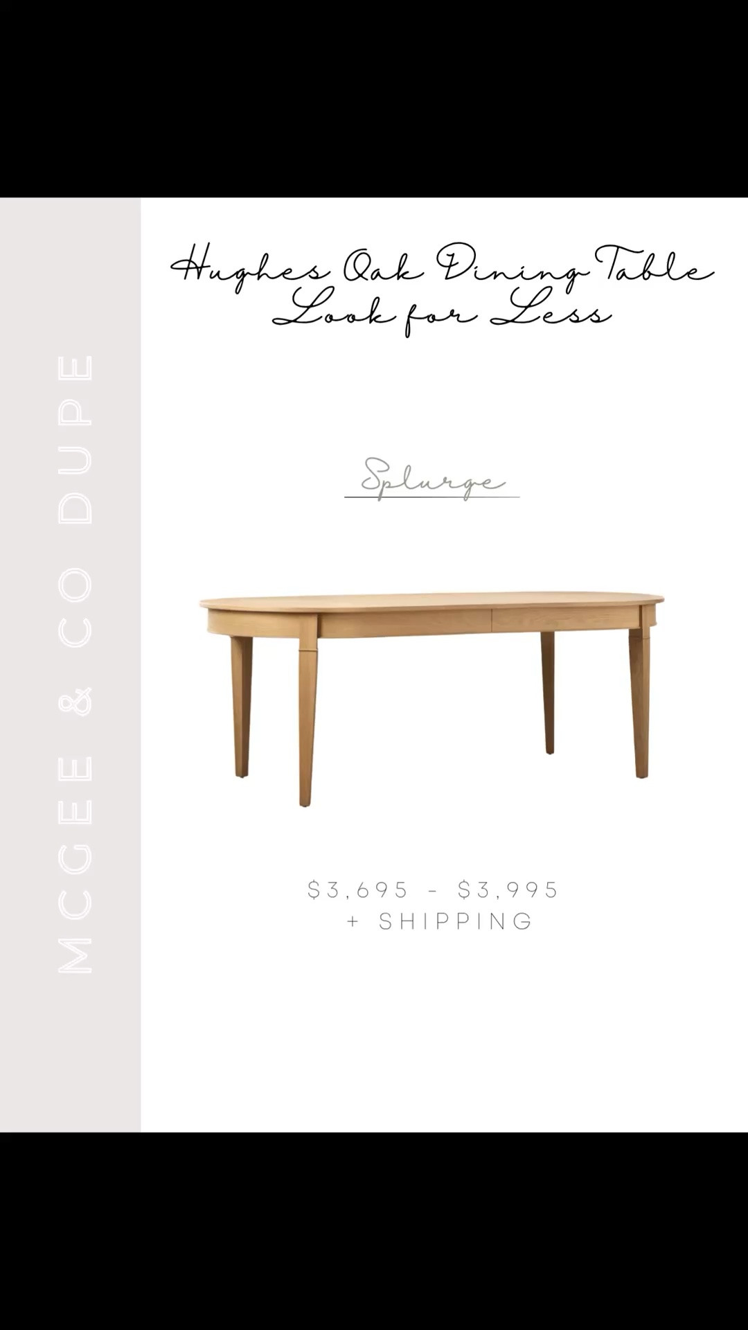 If you love the look of the McGee & Co Hughes extension dining table but not the price tag, these are the best look-for-less options I’ve found. Same warm oak tones, gracefully tapered legs and clean timeless silhouette, and they extend for entertaining just like the original 🤍 my favorites here so you can easily compare.

#LTKHome #LTKSaleAlert