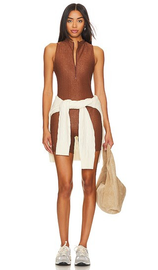 Stevie Romper in Chestnut | Revolve Clothing (Global)